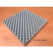 실내 방음벽 차음재 흡음판 작업실 녹음실 방음 어쿠스틱 폼 처리 흡음 면소음 스펀지, 회색 300x300x30mm