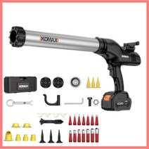 전동 실리콘건 무선 총 충전 소세지건 자동 전문가용, 2.0Ah 5배 파워 배터리, 1개