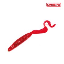 다미끼 리치테일 웜 5인치, 108 RED SILVER