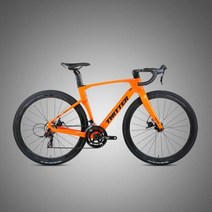 새로운 탄소 섬유 자전거 V3 RS24S 전체 숨겨진 내부 라우팅 바람 차단기 t900탄소 도로 700 38C 오일 디스크 브레이크, 주황색+51CMXS175185CM+Aluminum al