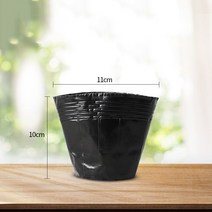 JINGHENG 화분 소프트 포트 화훼 분재 재배용 농장 묘목 자루 봉지 모종 육묘 육종, 11x10 500개