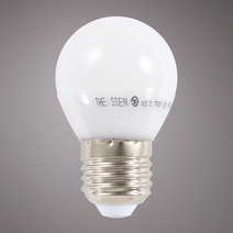 LED 인치구 램프 5W 전구색 주광색 꼬마 볼구 벌브, 주광색(하얀색)
