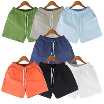 반바지 가벼운 여자 밴딩 여행 홈웨어 워싱 스판 마 숏 팬츠 린넨반바지 린넨바지 마반바지