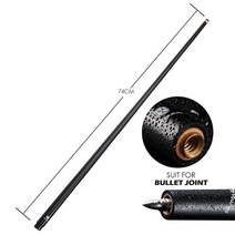PREOAIDR POINOS 탄소 섬유 샤프트 당구 풀 큐 스틱 개인 큐대 당구채 63, 11.75mm, 포이노스 총알 조인트