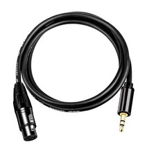 비디오 믹서 스위처 라이브 스트리밍 3.5mm to 케이블 노래방 마이크 사운드 카드, xlr 암에 3.5mm, 5m