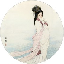 입문 기름종이 한국화 색칠 DIY그림그리기 페인팅 회화 민화 앤틱 도안 먹물, A3 컬러 그림 인쇄, 원고 사이즈 60×60cm, 백묘 원고를 실물 인쇄하다.