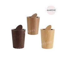 고급 원목 쓰레기통 우드 휴지통 거실 사무실 주방, L타입