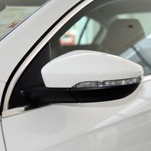 시그널 램프 자동 접이식 방향 지시등 사이드 미러 어셈블리 폭스바겐 파사트 B7 2012 2013 2014 2015 2016, FREE, 왼쪽 흰색 9선, 1개