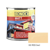 본덱스 MATT 방부방충 오일스테인 900투명 (375ml)