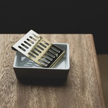 아토소 도자스텐 비누 받침대 트레이, BLACK, 1개