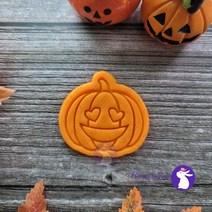 잭오랜턴 쿠키커터 04 / 할로윈 호박 / 호박 쿠키커터 / 할로윈 쿠키커터 / 홈 베이킹 / 커피 클레이 / 수제쿠키만들기, (B) 6.4 x 6.0 cm