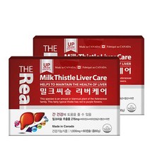 더리얼 밀크씨슬 리버케어 1000mg x 60캡슐 x 2박스, 1세트