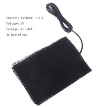 DIY USB 전기 온열 재킷 발열 패드 1 세트 겨울 열선 조끼 야외 의류 5 시트 ED, 02 As pictures shown