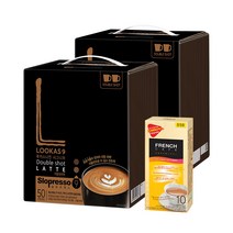 남양유업 남양 루카스나인 더블샷라떼 총100T 50Tx2개 +프렌치카페 10T, 단품