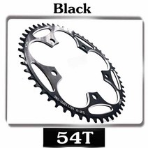 옴니움 크랭크 vxm road bicylcle 130bcd 좁은 와이드 체인휠 자전거 합금 초경량 체인링, 협동사, 54T 블랙