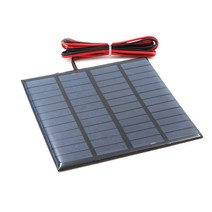 12 V 150mA 1.8W 연장 와이어 태양 전지 패널 다결정 실리콘 DIY 배터리 충전기 소형 미니 태양 전지 케이, 02 12V 150mA with wire