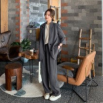 여성 정장 세트 투피스 자켓 바지 오피스룩 슈트 별빛스토어 회색 공식 여성복 정장 여성 봄 2023 년 새로운 한국 버전의 자체 슬림 기질 디자인 High -End Suit