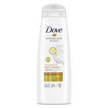 Dove DermaCare 두피 비듬 방지 샴푸 건조하고 가려운 두피 건조 및 가려움증 완화 건성 두피 트리트먼트 피리티온 아연 12온스 6개, 12 Fl Oz (Pack of 6)