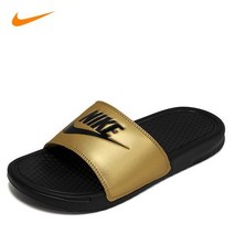 나이키 NIKE 베네시 JDI 슬라이드 슬 블랙골드 남성 여성 학생 스포츠 실내화 신발 343881-014