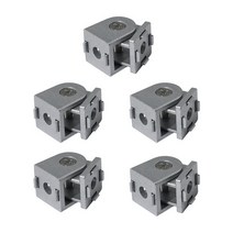 5pcs 아연 합금 피벗 조인트 알루미늄 압출 프로파일 2020 시리즈 2020 알루미늄 프로파일에 대 한 유연한 피벗 조인트, 하나, 은