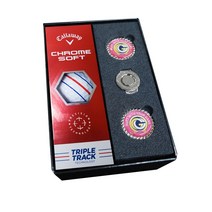 크롬소프트 트리플트랙 볼마커 골프공선물세트 홀인원기념품, 3구