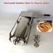 식품교반충진기 수평 5 리터 소시지 Stuffer 스테인레스 스틸 살라미 작성 기계 스페인어 Churros 메이커, 5L Sausage Stuffer