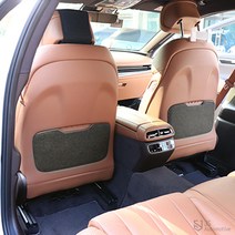[JS AUTOMOTIVE] 제네시스G80 시트포켓 커버 발자국방지패드 튜닝 몰딩 인테리어 악세사리 기스방지 용품, 펠트 2p