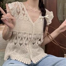 여름니트옷 원피스레이어드 단추 뷔스티에조끼 여름옷 썸머니트 동남아코디 데이트코디 여자베스트