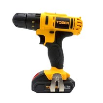 타이거 가정용 충전 함마드릴 20v 배터리2개 가성비 전동드릴, CD20L01-2B(배터리2개/10mm)