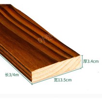 탄화목 방부목 나무판 방수 나무 목재 합판 무늬목, 두께3.4cmx폭13.5cmx길이4m
