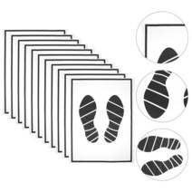 각종호환다양한차량매트귀여운 바닥용 일회용 종이 발 커버 풋 프린트 자동차 패드 차량, 01  Black 25