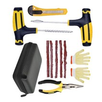 SJSHOP 타이어 패치 키트 자동차 오토바이용 펑크 및 플러그 플랫 수정, 6개, 기타, 강철 및 고무, 6개, 6개