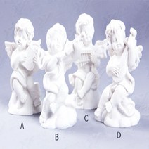 연주하는 아기천사4종 수제실리콘몰드, A