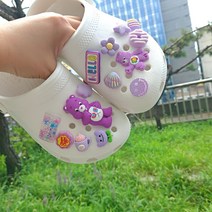 케어베어 보라 신발장식 악세사리 파츠 세트 (13pcs)