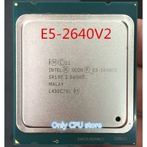 인텔 제온 E5-2640 V2 E5-2640V2 여덟 코어 CPU LGA2011 서버 CPU E5 2640V2 E5 2640 V2 CPU, 한개옵션0