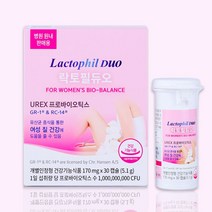 여성 질 유산균 락토필듀오 30캡슐(1개월분) 유렉스 프로바이오틱스 개별인정형 건강기능식품, 30캡슐, 1개
