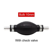 교체부품 블랙 벌브 타입 수동 연료 펌프 고무 핸드 프라이머 전구 이송 볼 자동차 해양 보트용 단방향 밸브 6mm 8mm 10mm 12mm, [05] Upgrade 10mm