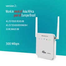 lte 라우터 Benton-D921 잠금 해제 300Mbps Cat4 홈 와이파이 무선 라우터 4G + LTE CPE Sim 카드 슬롯 WPS, 01 Asia Version_02 UK Plug