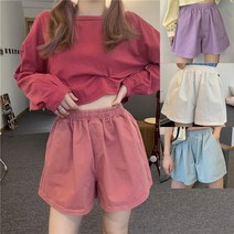 [스타일망고] 파스텔컬러 박스핏 밴딩 반바지 5컬러