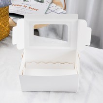 슈톨렌 롤 케이크 디저트 파운드 마카롱 포장 상자 50, 한개옵션1, 상자 + 밑판 50개