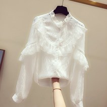 SAMARA MJ 4 여성 예쁜 블라우스 선녀 오피스룩 흰 상의 82 T106sl