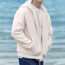 탑텐 22 FW 공용 보아퍼 본딩 후드 포켓 집업 점퍼 IV