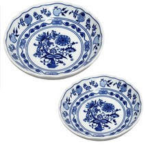 체코 쯔비벨무스터 오리지널 명품 원형 깊은 볼 접시 디저트 샐러드 반찬그릇, 중, 1개