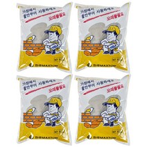철물팩토리 몰탈 시멘트 4kg 4개 소포장 가정용 diy 담벼락 보수, 단품