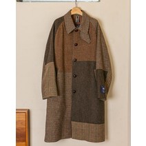 24FW [24FW시즌오프][MOON] 패치워크 울 발마칸 코트 HZCO4D603W2