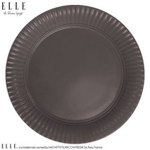 엘르 라플레르 도자기 공기 대접 홈세트 모음, 라플레르라지원형접시(씨크그레이), 1개