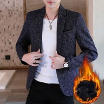 남성콤비자켓 남자블레이저 헤링본자켓 마이 모직 기모 체크 트렌디한