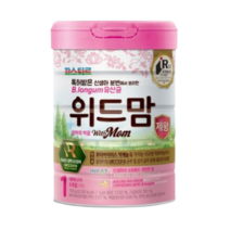 엄마의 마음 위드맘 제왕 1단계 750g 1캔 2캔 신생아 분유, 파스퇴르 위드맘 1단계 2캔