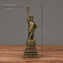 도매 크리에이티브 메탈 공예품 자유의 여신상 모형 장식 크리에이티브 홈 공예품 예식 모형 장식, 라지-청동