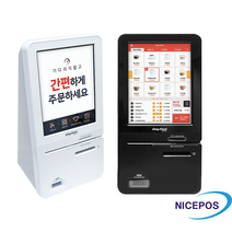 나이스포스 EK키오스크 KIOSK 무인포스기 셀프계산 이지체크 미니사이즈 안드로이드 POS, 카드사 신규 개인사업자, 화이트